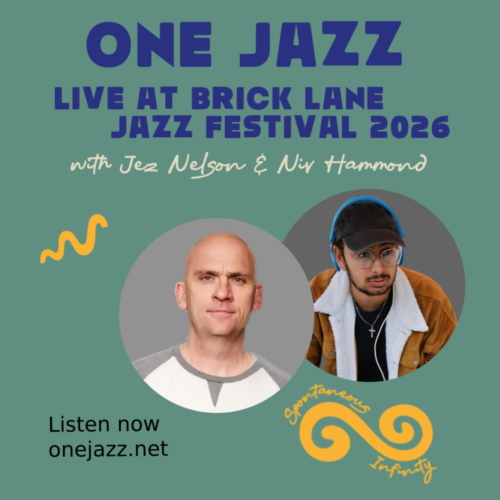 Poster - Two Artists - Brick Lane Jazz - Teal